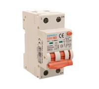Interruptor diferencial magnetotérmico tipo A 300 mA 40 A C40, bipolar 2P (NO 1P + N), curva C 6 kA, doble palanca con diagnóstico visual, 2 módulos DIN
