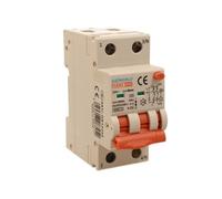 Interruptor diferencial magnetotérmico tipo A 40A B40, RCBO bipolar 2P auténtico (NO 1P + N), curva B 6kA 30mA, doble palanca con diagnóstico visual, 2 módulos DIN, serie PL8M2