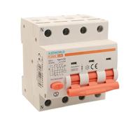 Interruptor diferencial magnetotérmico trifásico tipo A, 16 A C16, RCBO 3P+N 6 kA 30 mA Curva C 380 V, 4 módulos DIN, serie PL8M4 profesional electromagnética