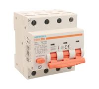 Interruptor diferencial magnetotérmico trifásico tipo A, 40 A C40, RCBO 3P+N 6 kA 30 mA Curva C 380 V, 4 módulos DIN, serie PL8M4 profesional electromagnética