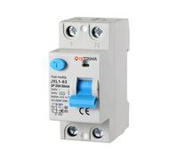 Interruptor diferencial puro 25 A 2 polos 2P 220 V 6 kA 30 mA 2 módulos DIN, RCCB C25