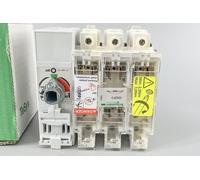 Schneider Electric GS2F3 TeSys GS Bloque Interruptor Seccionador 3P, 50A, Tamaño Fusible, NF C 14 x 51 mm