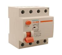 Interruptor diferencial selectivo trifásico 40A, RCCB Tipo S Clase A, 3P+N 10kA 300mA, retraso 500ms, 4 módulos DIN 380V AC, Certificado IEC61008-1, Serie PR8HM electromagnético