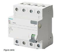 INTERRUPTOR DIFERENCIAL SIEMENS 4 POLOS 25A 300MA AC TIPO 5SV4642-0