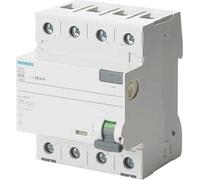 Interruptor diferencial Siemens, 4 polos, tipo F, con retardo de tiempo corto, 40 A, 30 mA, 1 unidad.