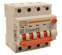 Interruptor diferencial trifásico, tipo A, 30mA, disyuntor combinado de protección contra sobrecorriente y diferencial (RCBO)