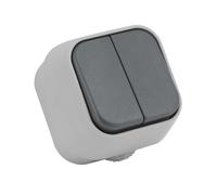 Interruptor Doble IP54 Resistente y Duradero | Ledkia