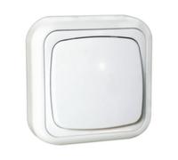 Interruptor de superficie 10a/250v~ electro dh 36.480/i, color blanco,