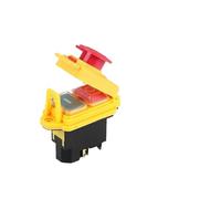 Interruptor electromagnético de 4/5 pines, 110V, 220V, botón de reinicio momentáneo de encendido y apagado con cubierta, YCZ3-C resistente al agua IP55, reemplazo de KJD17(YCZ3-A,4 PINS-220V)