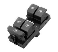 Interruptor Elevalunas Auto Para Golf MK7 Para Passat B8 Para Tiguan 5G0959857 Interruptor De Botón Control Principal Ventana Eléctrica Luz Blanca/roja(ElectroplateWhite)