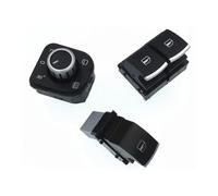 Interruptor Elevalunas Auto Para Passat B6 Para Golf 5 6 Plus Para Gti Mk5 Mk6 Para Tiguan Para Scirocco Interruptor Ventana Cromado Botón Espejo 5k3959857 5nd959565a 5nd959855(Set)