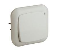 Interruptor empotrable 6 a/250 v electro dh 36.530/p, color blanco, 8