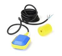Interruptor Flotante PVC, conmutador avisador Alarma de Nivel de Agua con Cable de 10m 250V 16A