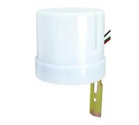 Interruptor fotoeléctrico 15A, control de luz automático, ideal para encender y apagar luces de exterior según la luminosidad.