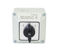 Interruptor giratorio de 3 posiciones, 20 A 690 para V AC, IP65 | Drehum SZW26-20 - Interruptor de seguridad (carcasa IP65, 20 A, 690 V, 3 posiciones, plástico)