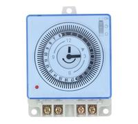 Interruptor horario mecánico, temporizador con interruptor mecánico programable de 24 horas, control fiable, temporizador de luz, diseñado para uso industrial, comercial