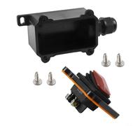 Interruptor impermeable IP65 para exteriores 12V 24V 220V Compatible con sistemas monofásicos con cuerpo ignífugo y terminales de tornillo seguros (B)