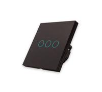 Interruptor Inteligente de Luz WiFi 3 botões Smartify - Preto