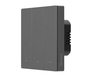 Interruptor Inteligente SONOFF M5 Matter con Wi-Fi 2.4GHz, Interruptor de Pared 3 Módulo con Temporizador y Control por Voz, Compatible con Matter, Alexa y Google Home, Requiere Hilo Neutro (Tipo 86)