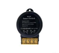 Interruptor inteligente WiFi 30 A con contador de electricidad para aplicación Tuya - 90 - 250 V Medición de energía y control por voz para Alexa Google - Temporizador y mando a distancia para