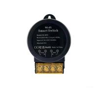 Interruptor inteligente WiFi 30A Medidor de energía para tuya App Control Temporizador de voz para iluminación del hogar 88x60x30mm (negro)