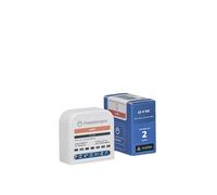 Interruptor inteligente WiFi Freedompro que controla 2 luces y lámparas. Módulo de relé MINI compatible con Matter, Apple HomeKit, Alexa y Google, Alimentaciòn 12 V y 14 A, Caja empotrada