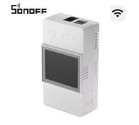 Sonoff Interruptor WiFi inteligente THR320D TH Elite 20A LCD temperatura y humedad, Alexa/Google