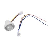 Interruptor LED Sensor de Movimiento Pir Ajustable Ac85-265v | Retardo y Sensibilidad Regulables, Detección Precisa 110° y 4-6m, Montaje Flexible en Blanco ABS