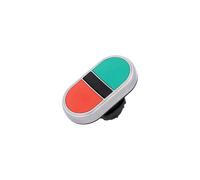 Interruptor LPCB7113: doble varilla.Pos: 1 botón IP66 rojo/verde de 22 mm: pl...