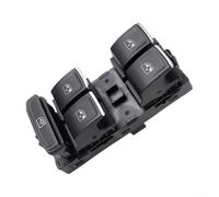 Interruptor maestro de ventana lateral del conductor para Golf MK7 para Passat B8 para tiguan - 5G0959857C Botón de control de energía eléctrica Panel de puerta delantera de repuesto de 8 pines negro