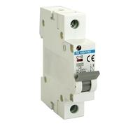 Interruptor magnetotérmico 1 polo 10A 6kA para protección de circuitos eléctricos y prevención de sobrecargas y cortocircuitos.