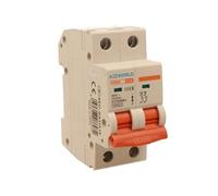 Interruptor magnetotérmico 16 A C16, bipolar 2P, curva C 10 kA, 2 módulos DIN 220 V AC, certificado IEC60898-1, serie profesional PB8H