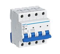 Interruptor magnetotérmico Chint 4P 50A 10kA curva C - 179918