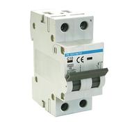 Interruptor magnetotérmico - interruptor de 1 polo + neutro, 40A, 6KA, clase C, ideal para proteger circuitos eléctricos