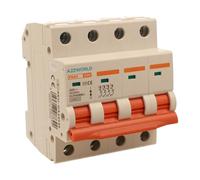 Interruptor magnetotérmico trifásico 4P 40A D40, curva D 10kA, 4 módulos DIN 380 V AC, certificado IEC60898-1, serie PB8H profesional