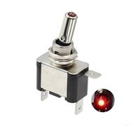 Interruptor On Off 12V 20A Antiagua Interruptor On Off 12V 20A | Cuerpo metal , indicador visual claro, para resistencia humedad, para montaje para fácil, varios colores disponibles(Purple)