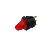 Interruptor palanca off-on iluminado rojo 10amp