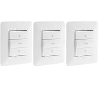 Interruptor para persiana automática AGE02B, Color blanco, 2300W - 230V (Paquete de 3)