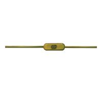 Interruptor pasante con cable 2 m. 2a/250v color dorado electro dh 11.