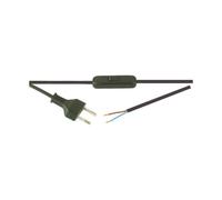 Interruptor pasante con cable 2 m. 2a/250v color negro electro dh 11.5