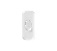 Interruptor plano 2a paso blanco