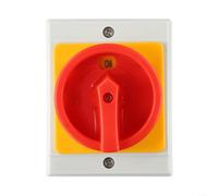 Interruptor principal de 16 A, 4 pines, IP65, interruptor de separación de carga con carcasa para armario de conmutación, montaje de carril de 440 V CA, función de emergencia, resistente