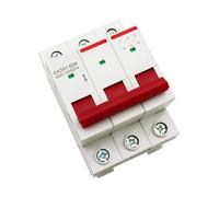 Interruptor principal de cuchilla for uso doméstico e industrial, riel DIN, 1P, 2P, 3P, 4P, 40A, 63A, 100A, 125A, disyuntor CA 230V, 400V(3P,125A)