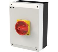 Interruptor principal EATON P3-100/I5/SVB, código 207373, 100A, montaje en panel, 3 polos, con función de parada de emergencia en posición 0.