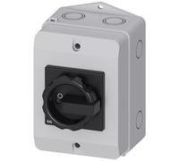 Interruptor principal Siemens 3LD21641GP51, 3 polos, 25A, 400V, 9,5kW, 1S+1Ö, terminal 1N, aislamiento reforzado.