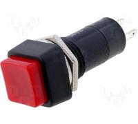 Interruptor pulsador cuadrado 1a/250vac pulsador rojo off-on