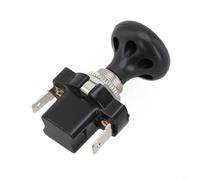Interruptor pulsador de 53 mm de encendido/apagado para vehículos | Mecanismo push-pull, voltaje de 12 V, carcasa metálica, diseño negro, fácil sustitución