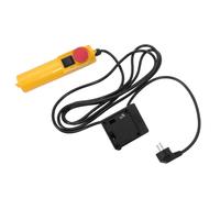 Interruptor Pulsador de Parada de Emergencia con Cable de 3 Metros | Manija de Control con Doble Mecanismo de Reinicio, Montaje Flexible, Accesorios de Cable Incluidos para Talleres y Almacenes