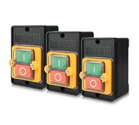 Interruptor pulsador de repuesto: Nizirioo 3 piezas interruptor AC220 V/380 V 10 A Interruptor de botón ON/OFF para KAO-10KH