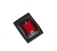 Interruptor rocker iluminado 20 A DPST IP67, resistente al agua, rectangular, botón rápido de encendido y apagado, apto para industria, 30 x 22 mm, 5 unidades